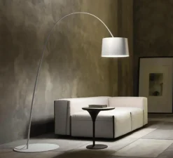 Lampadaire, Twiggy, blanc, dimmable, L60cm, H195cm - Foscarini