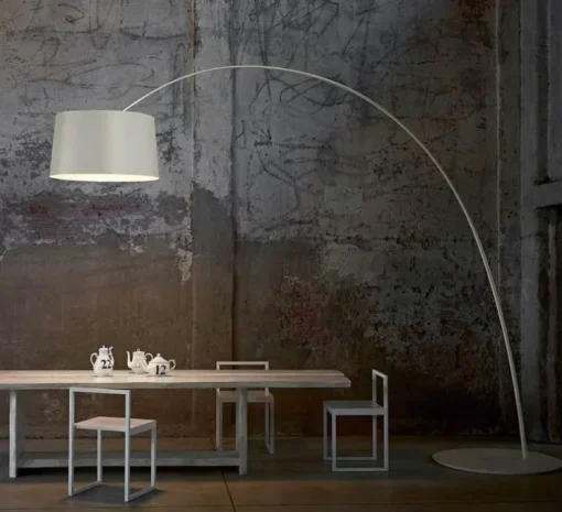 Lampadaire, Twiggy, grège, dimmable, L60cm, H195cm - Foscarini