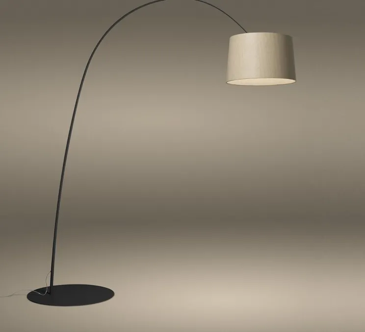 Lampadaire, Twiggy Wood, noir, LED, 2700K, 3840lm, L170-200cm, H212-228cm - Foscarini