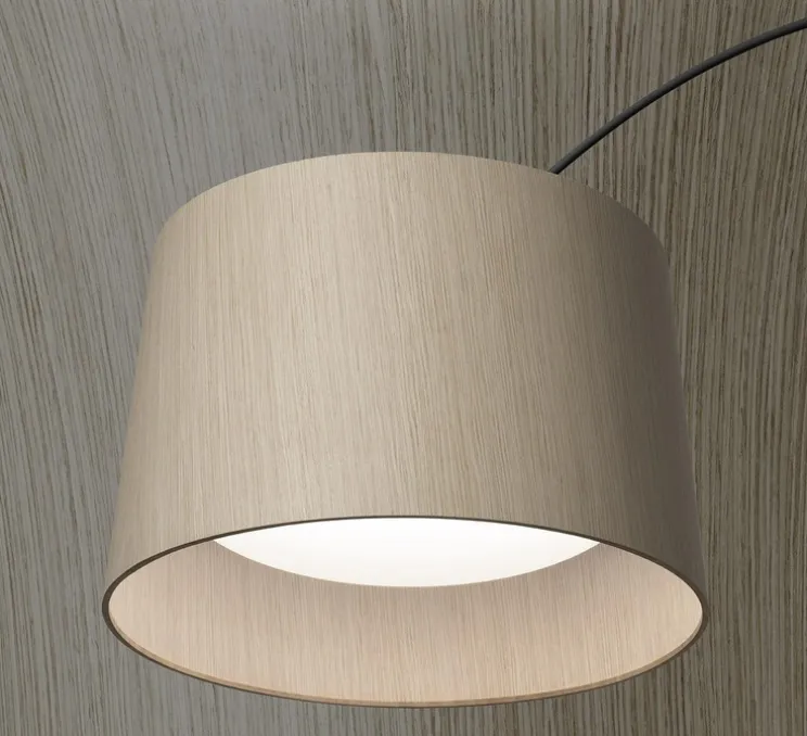 Lampadaire, Twiggy Wood, noir, LED, 2700K, 3840lm, L170-200cm, H212-228cm - Foscarini
