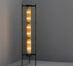 Lampadaire, Vendôme, laiton, noir, Ø40cm, H154,5cm - Sammode