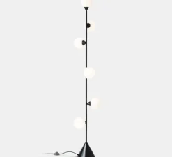 Lampadaire, Vertical Globe, noir, Ø20cm, H180cm - ATELIER ARETI