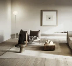 Lampadaire, Volum Long 29, blanc brillant, Ø29cm, H152cm - Lodes