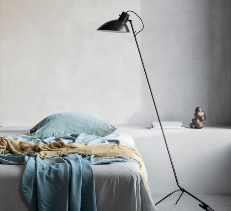 Lampadaire, VV Cinquanta, noir, Ø27,4cm, H147cm - Astep