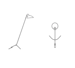 Lampadaire, VV Cinquanta, noir, Ø27,4cm, H147cm - Astep