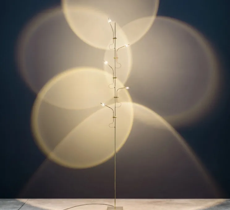 Lampadaire, Wa Wa, laiton, LED, dim, 2700K, 700 lm, L16cm, H190cm - Catellani & Smith
