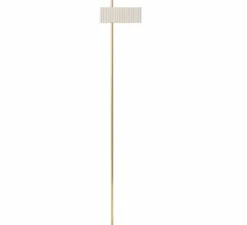 Lampadaire, Wallie, Blanc, Laiton, L34cm, H198cm - Tato Italia