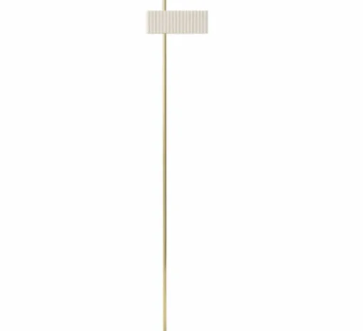 Lampadaire, Wallie, Blanc, Laiton, L34cm, H198cm - Tato Italia
