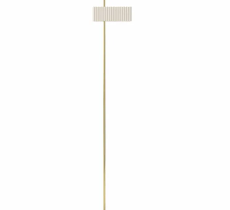 Lampadaire, Wallie, Blanc, Laiton, L34cm, H198cm - Tato Italia