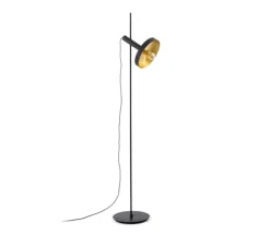 Lampadaire, Whizz, noir et or, Ø30cm, H164cm - Faro
