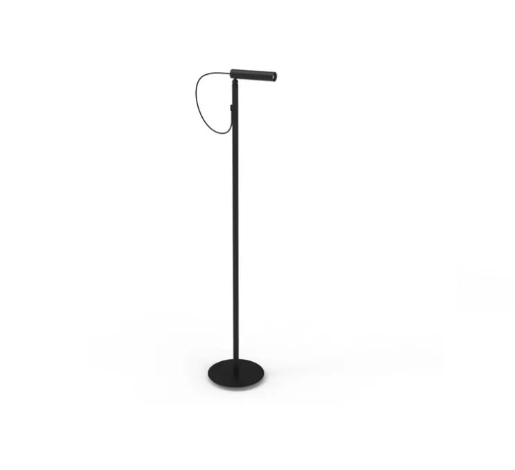 Lampadaire-liseuse, Type Reading, noir, LED, dim, 3000K, 466 lm, L26cm, H140cm - Nemo Lighting