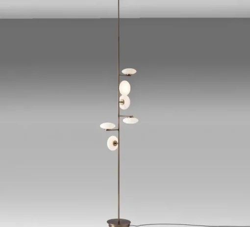 Lampadaire-plafonnier, Mami, small, bronze brossé, LED, dim, 2700K, L50cm, H250-280cm - Penta