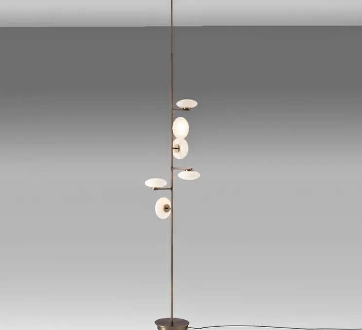 Lampadaire-plafonnier, Mami, small, bronze brossé, LED, dim, 2700K, L50cm, H250-280cm - Penta