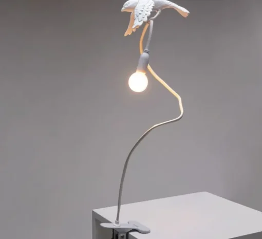 Lampe à pince, Sparrow Clamp Taking off, blanc, L10cm, H10cm - Seletti