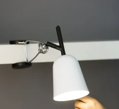 Lampe à pince, Studio, blanc, L9cm, P7cm - Faro