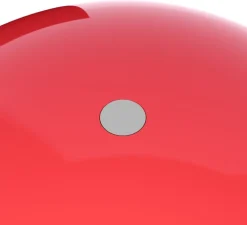 Lampe à poser / baladeuse, Wire, rouge, chrome, LED, IP44, Ø18cm, H25cm - Verpan