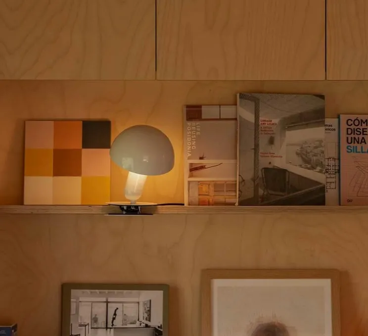 Lampe à poser à pince, Bela, blanc, Ø14,6cm, H24cm - Faro