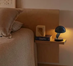 Lampe à poser à pince, Bela, bleu, Ø14,6cm, H24cm - Faro