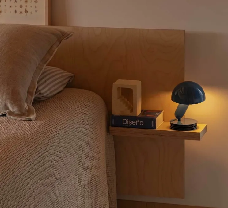 Lampe à poser à pince, Bela, bleu, Ø14,6cm, H24cm - Faro