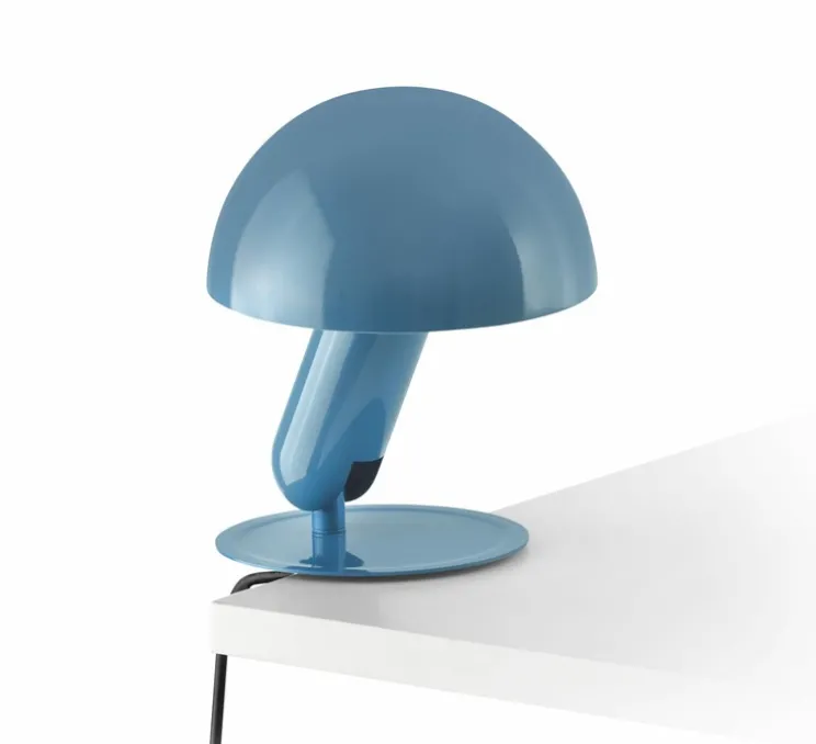 Lampe à poser à pince, Bela, bleu, Ø14,6cm, H24cm - Faro