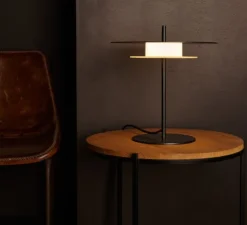 Lampe à poser, Aeroplan, noir, LED, 3000K, 1400 lm, Ø32cm, H35cm - Loftlight