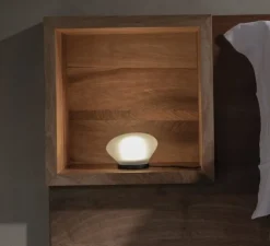 Lampe à poser, Agua CT290 S1 V11, noir mat et verre opalin, LED, 3000K, 410 lm, Ø13cm, H9cm - Karman