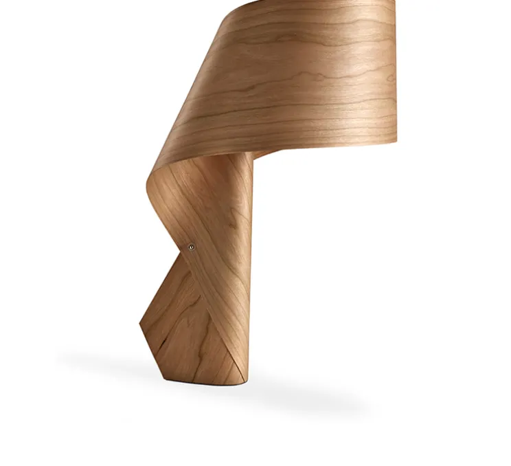 Lampe à poser, Air, bois naturel de cerisier, H49cm - LZF