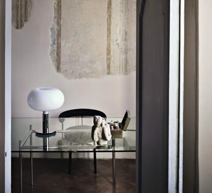 Lampe à poser, Albini AM/AS, AM1N, blanc et noir, Ø40cm, H48cm - Nemo Lighting