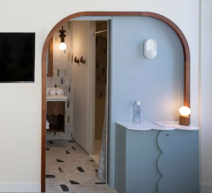 Lampe à poser, Andrée, châtaigne, Ø9cm, H19cm - Zuri