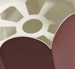 Lampe à poser, Arcs, rouge auburn, Ø20cm, H30cm - Hay