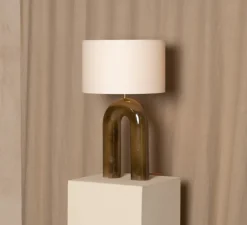 Lampe à poser, Arko, céramique vert, Ø40cm, H67cm - Simone & Marcel