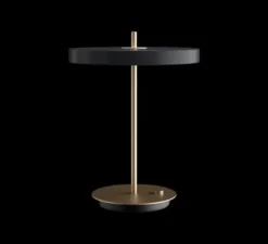 Lampe à poser, Asteria, gris anthracite, LED, 3000K, 600lm, Ø31cm, H41,5cm - Umage