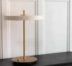 Lampe à poser, Asteria, perle blanc, LED, 3000K, 600lm, Ø31cm, H41,5cm - Umage