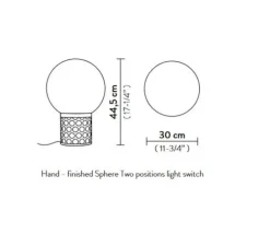 Lampe à poser, Atmosfera M, or, Ø30cm, H44,5cm - Slamp