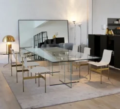 Lampe à poser, Atollo, laiton brossé, H50cm, Ø38cm - Oluce