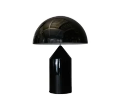 Lampe à poser, Atollo, noir, Ø50cm, H70cm - Oluce