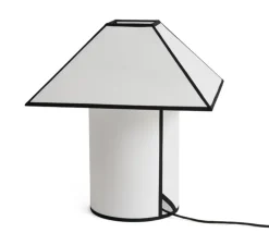 Lampe à poser, Ava Pyramid 450, blanc et noir, L45cm, H50cm - HAY