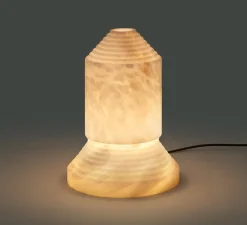 Lampe à poser, Babel, Albâtre, Ø30cm, H40,5cm - Santa & Cole