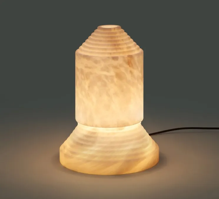 Lampe à poser, Babel, Albâtre, Ø30cm, H40,5cm - Santa & Cole