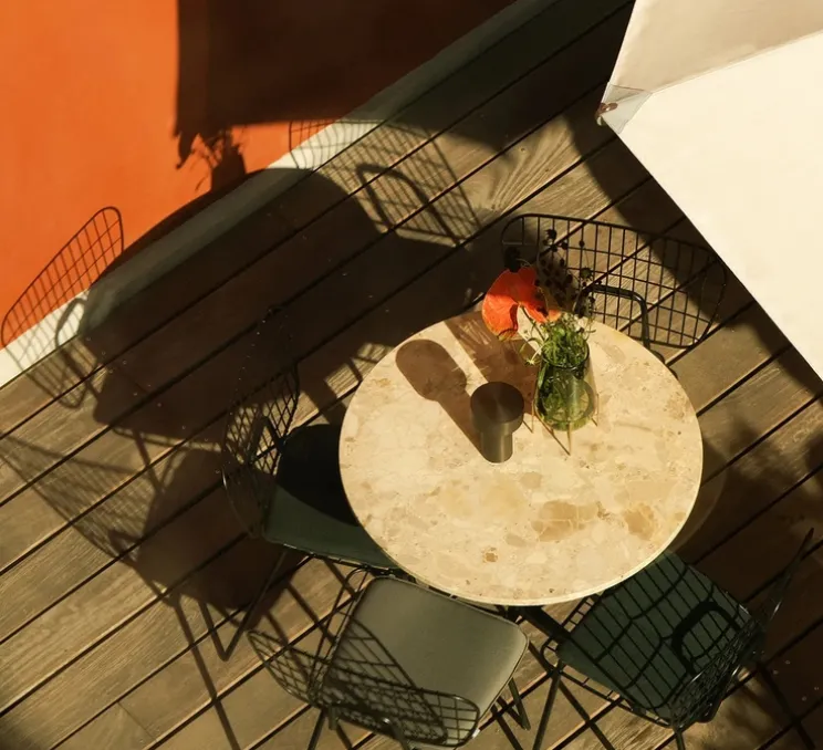 Lampe à poser, Baladeuse, Column , bronze, IP44, LED, dim, 2700K, 150 lm, Ø12cm, H17,6cm - Audo Copenhagen