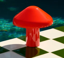 Lampe à poser, Baladeuse d'extérieur, Pao, Rouge, IP44, LED, 2800K, 220lm, Ø23cm, H23cm - HAY