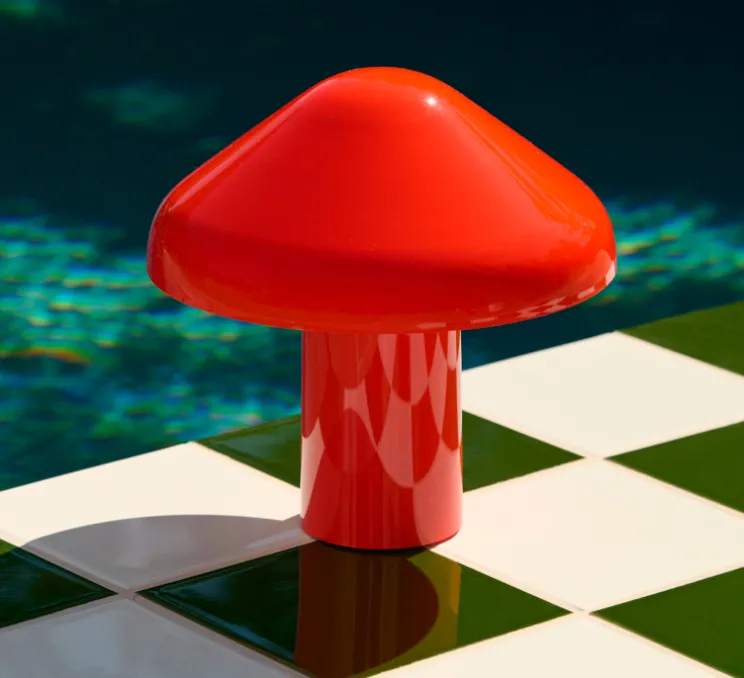 Lampe à poser, Baladeuse d'extérieur, Pao, Rouge, IP44, LED, 2800K, 220lm, Ø23cm, H23cm - HAY