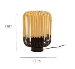 Lampe à poser, Bamboo Light M, noir, Ø27cm, H39cm - Forestier