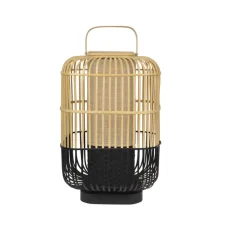 Lampe à poser, Bamboo Square L, noir, Ø38cm, H65,5cm - Forestier