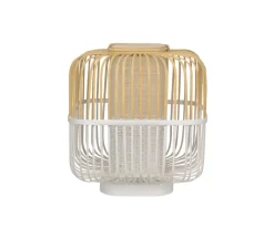 Lampe à poser, Bamboo Square M, blanc, Ø43cm, H56cm - Forestier