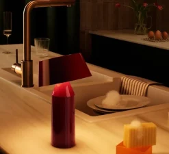 Lampe à poser, Bicoca, LED, dimmable, rouge, H22,5cm - Marset