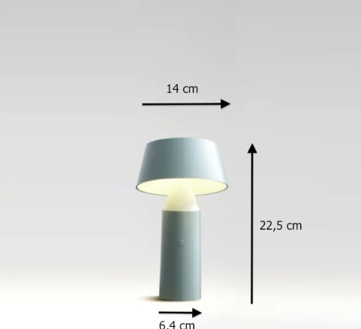 Lampe à poser, Bicoca, LED, dimmable, anthracite, H22,5cm - Marset
