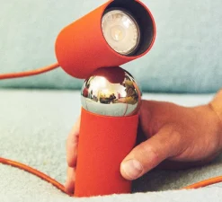 Lampe à poser, Bilboquet, orange, L5,95cm, H20,3cm - Flos