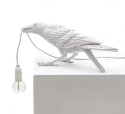 Lampe à poser, Bird Lamp Playing Indoor, blanc, L33,5cm, H11,5cm - Seletti