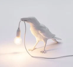 Lampe à poser, Bird Lamp Waiting Indoor, blanc, L29,5cm, H12cm - Seletti